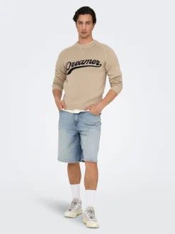 ONSCARL Middels høyt snitt Balloon Fit Shorts
