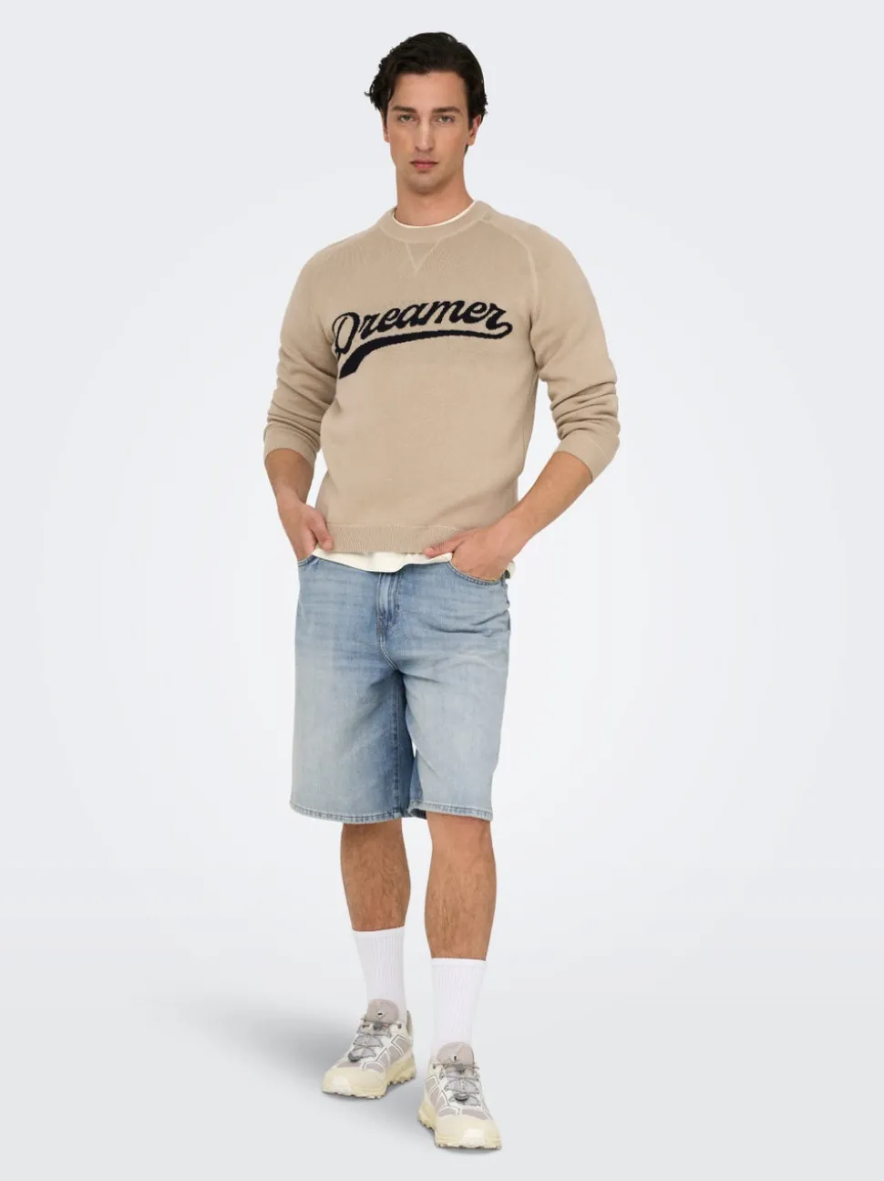 ONSCARL Middels høyt snitt Balloon Fit Shorts