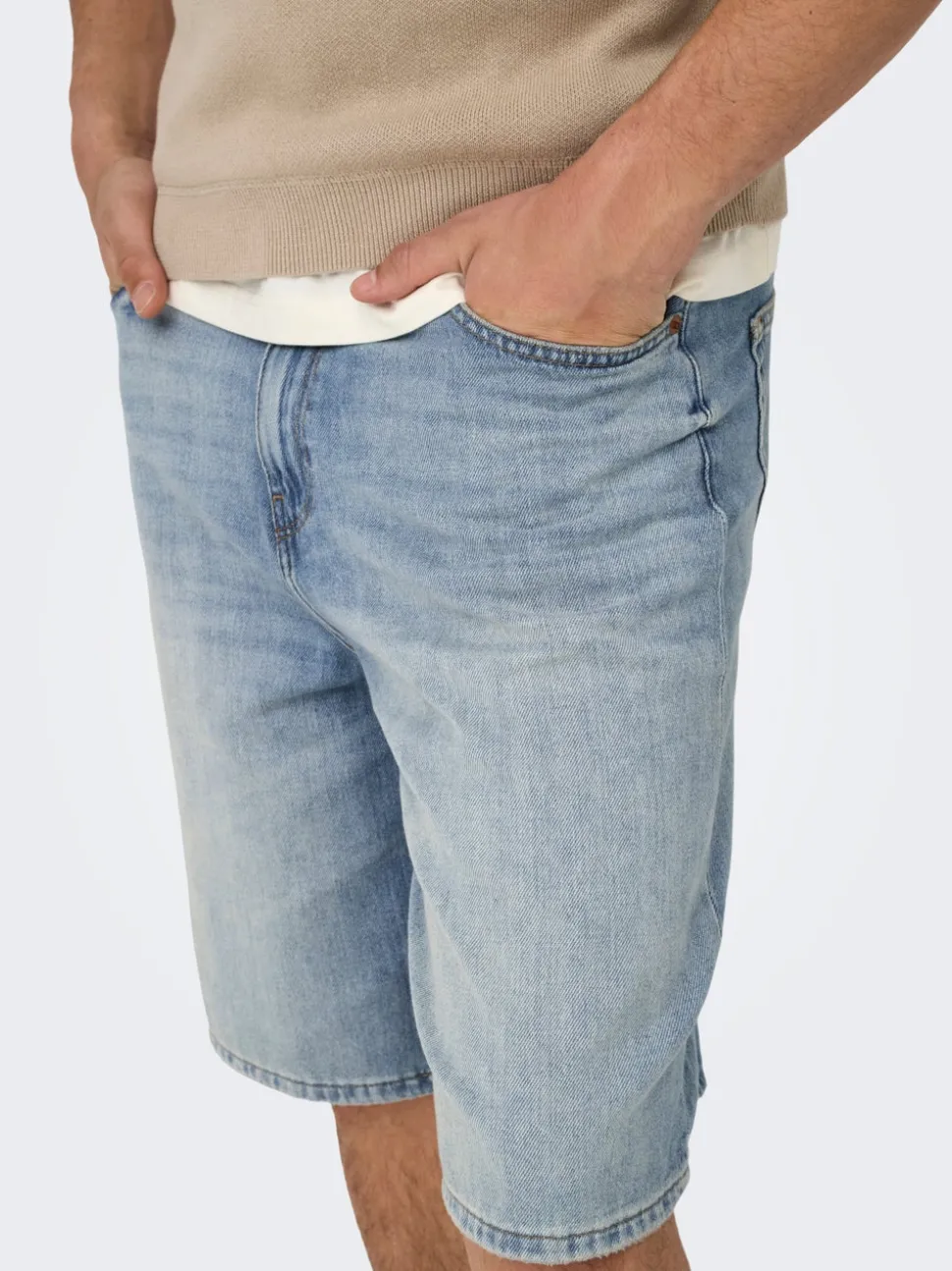 ONSCARL Middels høyt snitt Balloon Fit Shorts