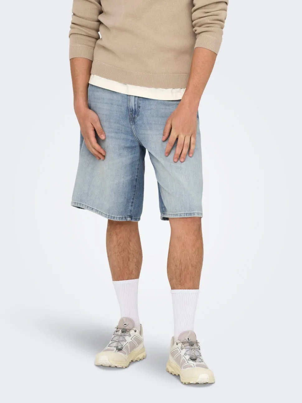 ONSCARL Middels høyt snitt Balloon Fit Shorts