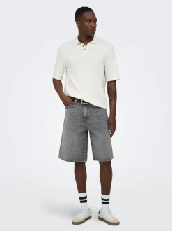 ONSCARL Middels høyt snitt Balloon Fit Shorts