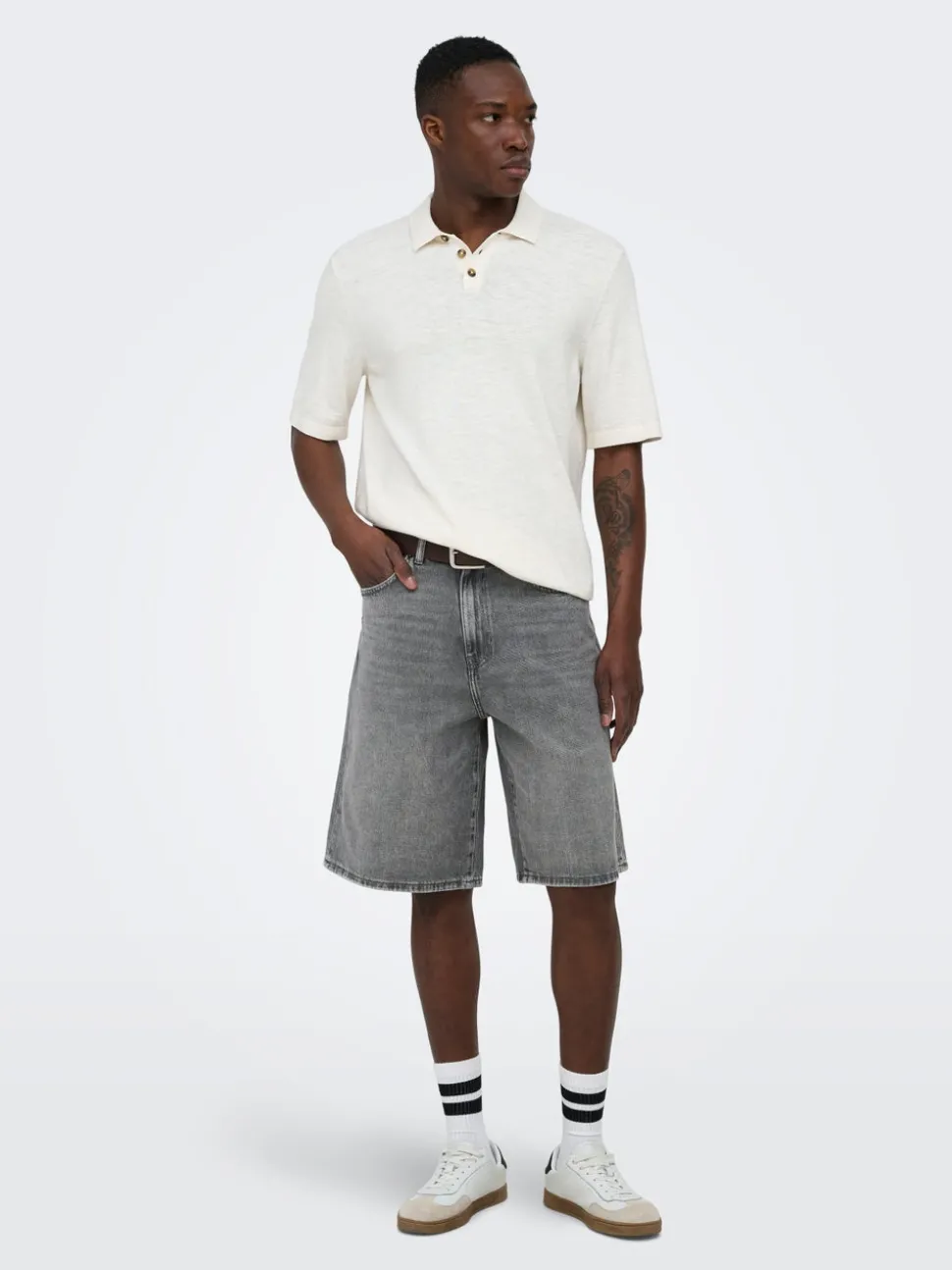 ONSCARL Middels høyt snitt Balloon Fit Shorts