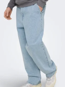 ONSDANI Middels høyt snitt Bred passform - beskåret Jeans