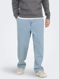 ONSDANI Middels høyt snitt Bred passform - beskåret Jeans