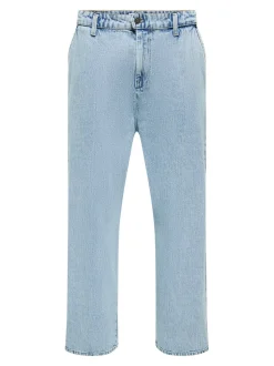 ONSDANI Middels høyt snitt Bred passform - beskåret Jeans