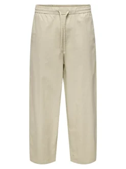 ONSDAVES Wide Leg Fit Lin Bukser