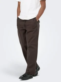 ONSDAVES Wide Leg Fit Lin Bukser