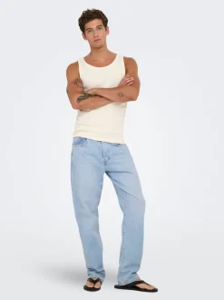 ONSEDGE Middels høy midje Straight Fit Jeans