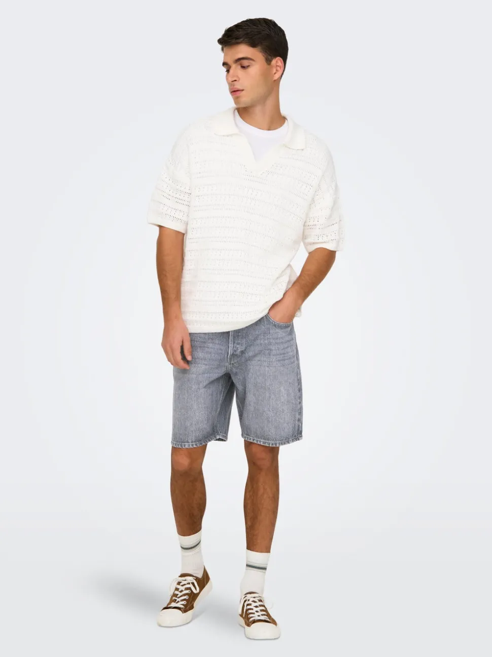 ONSEDGE Middels høy midje Straight Fit Shorts