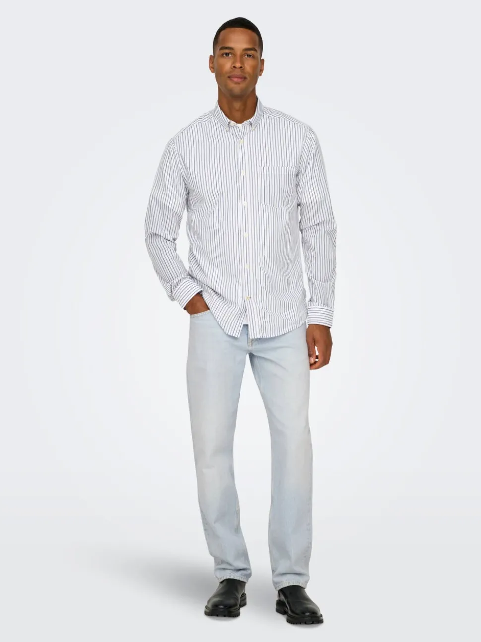 ONSEDGE Middels høy midje Straight Fit Jeans