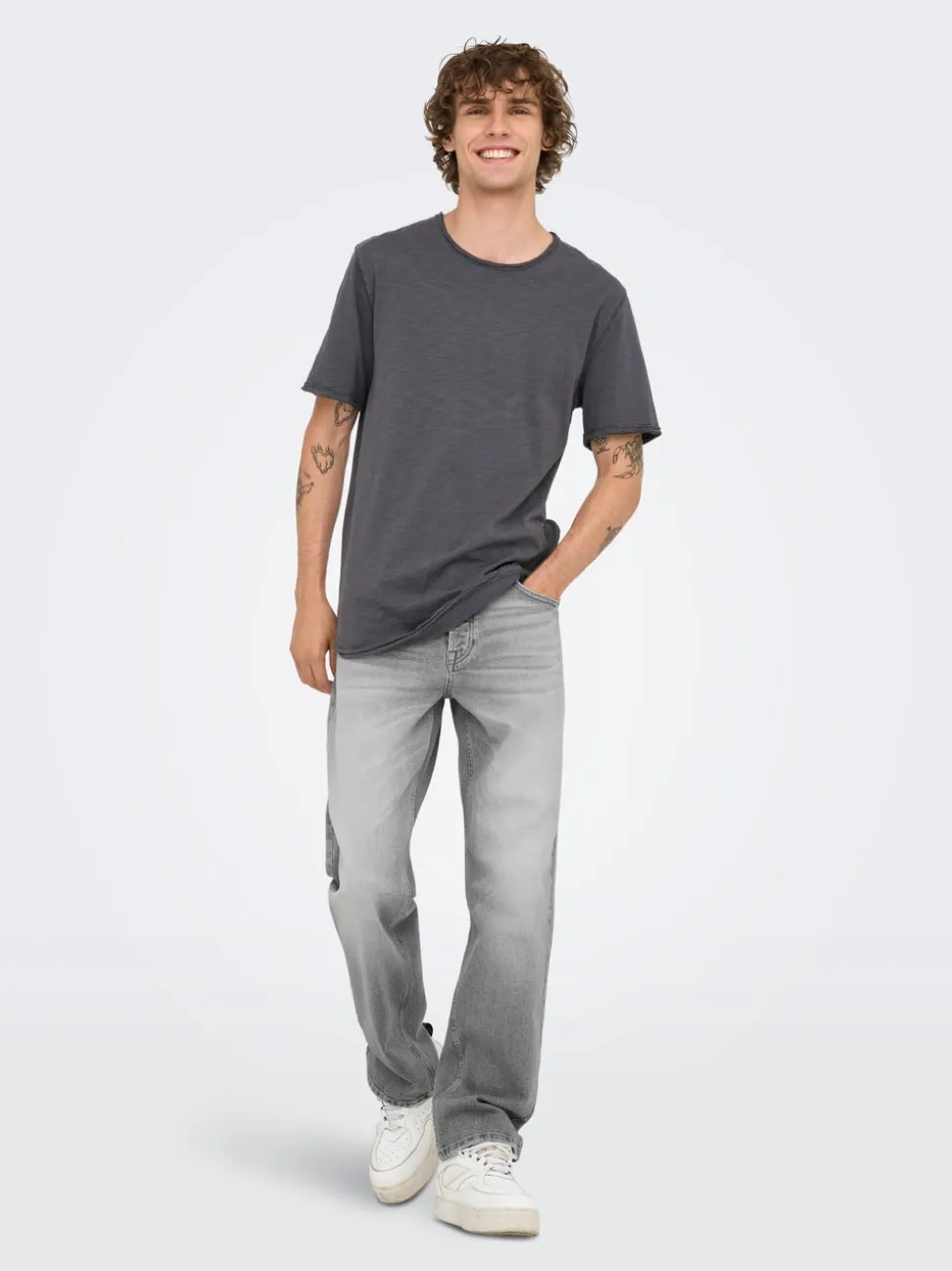 ONSEDGE Middels høy midje Straight Fit Jeans