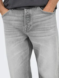 ONSEDGE Middels høy midje Straight Fit Jeans