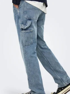 ONSEDGE Middels høy midje Straight Fit Jeans