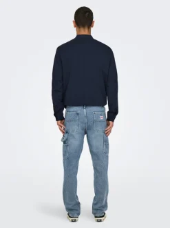 ONSEDGE Middels høy midje Straight Fit Jeans