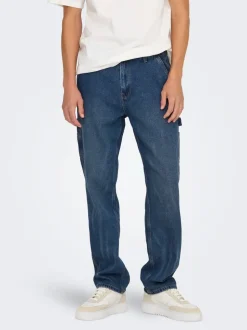 ONSEDGE Middels høy midje Straight Fit Jeans