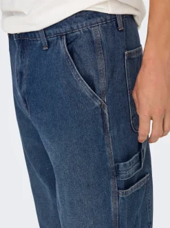 ONSEDGE Middels høy midje Straight Fit Jeans