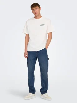 ONSEDGE Middels høy midje Straight Fit Jeans