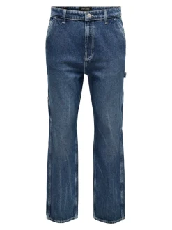 ONSEDGE Middels høy midje Straight Fit Jeans