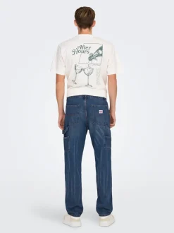 ONSEDGE Middels høy midje Straight Fit Jeans