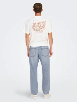 ONSEDGE Middels høy midje Straight Fit Jeans