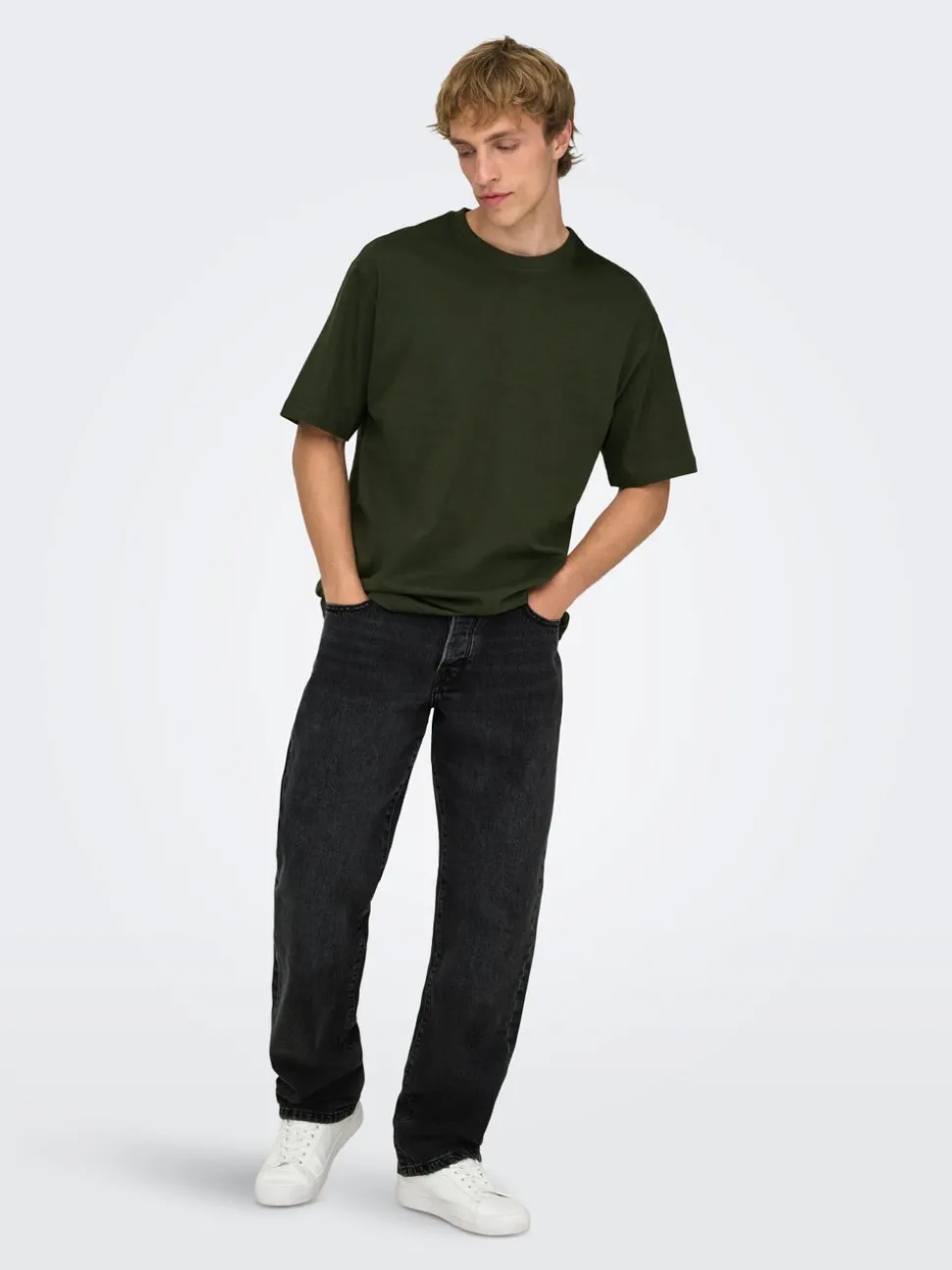 ONSEDGE Middels høyt snitt Straight Fit Jeans