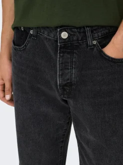 ONSEDGE Middels høyt snitt Straight Fit Jeans