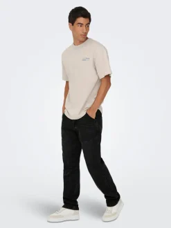 ONSEDGE Middels høyt snitt Straight Fit Jeans