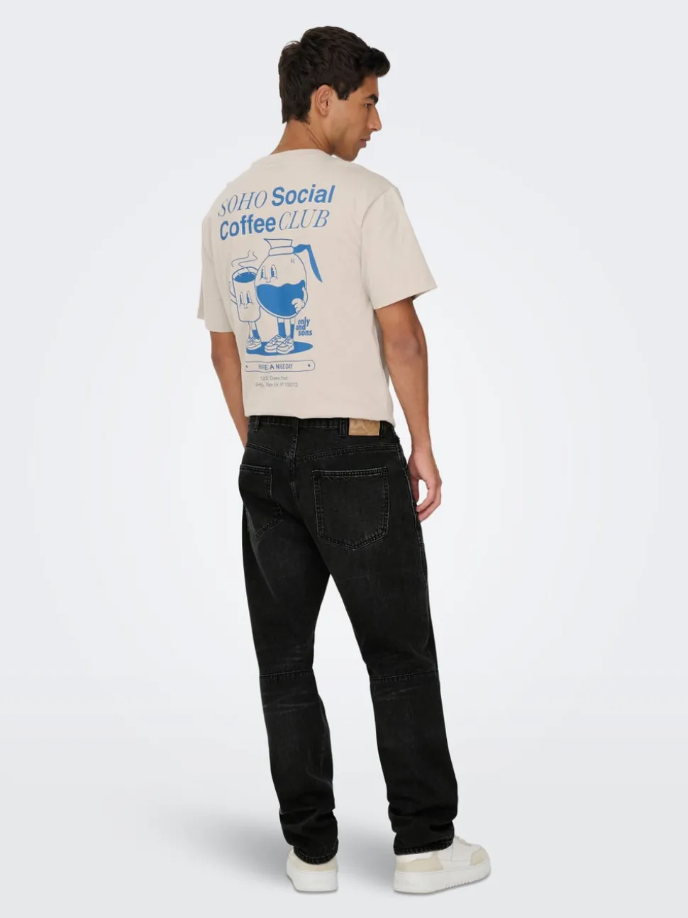 ONSEDGE Middels høyt snitt Straight Fit Jeans