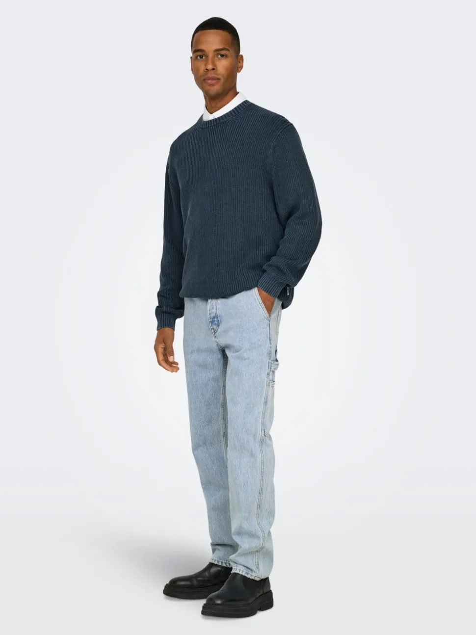 ONSEDGE Middels høyt snitt Straight Fit Jeans