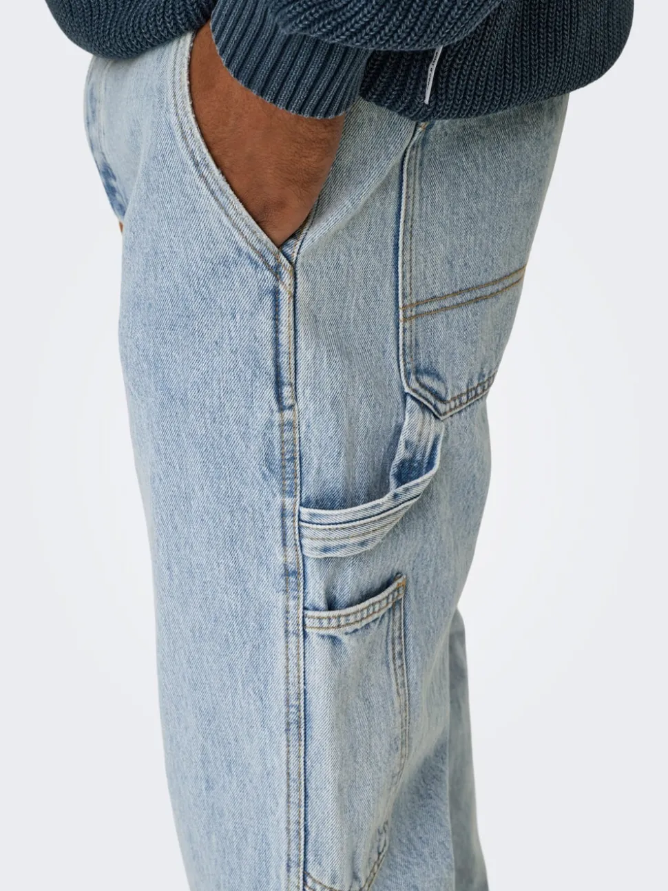 ONSEDGE Middels høyt snitt Straight Fit Jeans