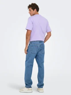 ONSEDGE Middels høyt snitt Straight Fit Jeans