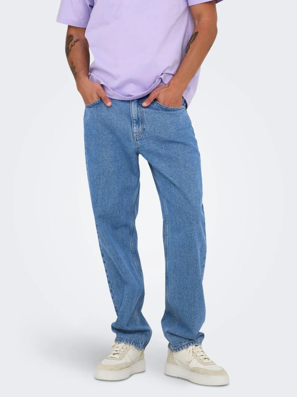 ONSEDGE Middels høyt snitt Straight Fit Jeans