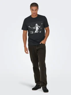 ONSEDGE Middels høyt snitt Straight Fit Jeans