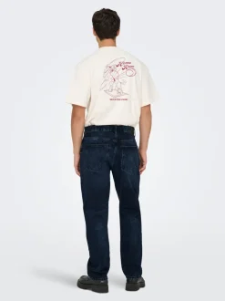 ONSEDGE Middels høyt snitt Straight Fit Jeans