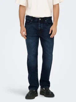 ONSEDGE Middels høyt snitt Straight Fit Jeans