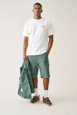 ONSEDGE Middels høyt snitt Straight Fit Shorts med 5 lommer