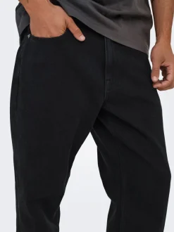 ONSEDGE Middels høyt snitt Straight Fit Jeans