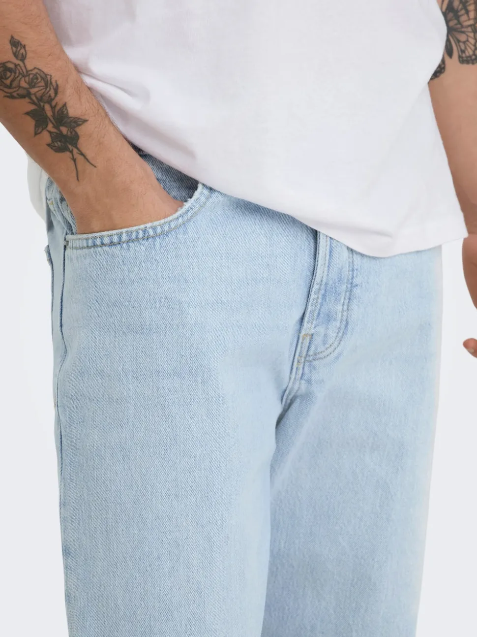 ONSEDGE Middels høyt snitt Straight Fit Jeans