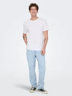 ONSEDGE Middels høyt snitt Straight Fit Jeans