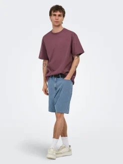 ONSFADE Middels høyt snitt Straight Fit Shorts