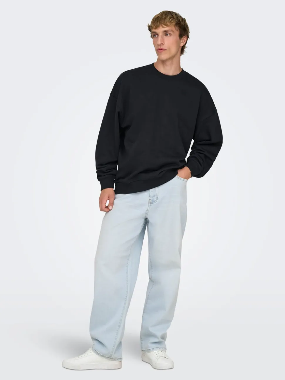ONSFADE Middels høyt snitt Loose fit Strecth Jeans