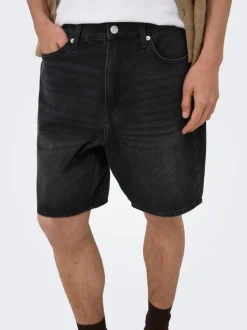 ONSFADE Middels høyt snitt Straight Fit Shorts