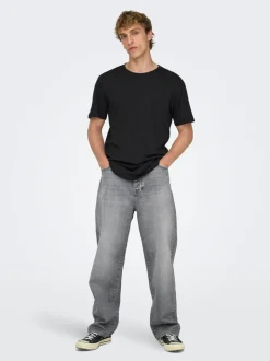 ONSFADE Middels høyt snitt Loose fit Strecth Jeans