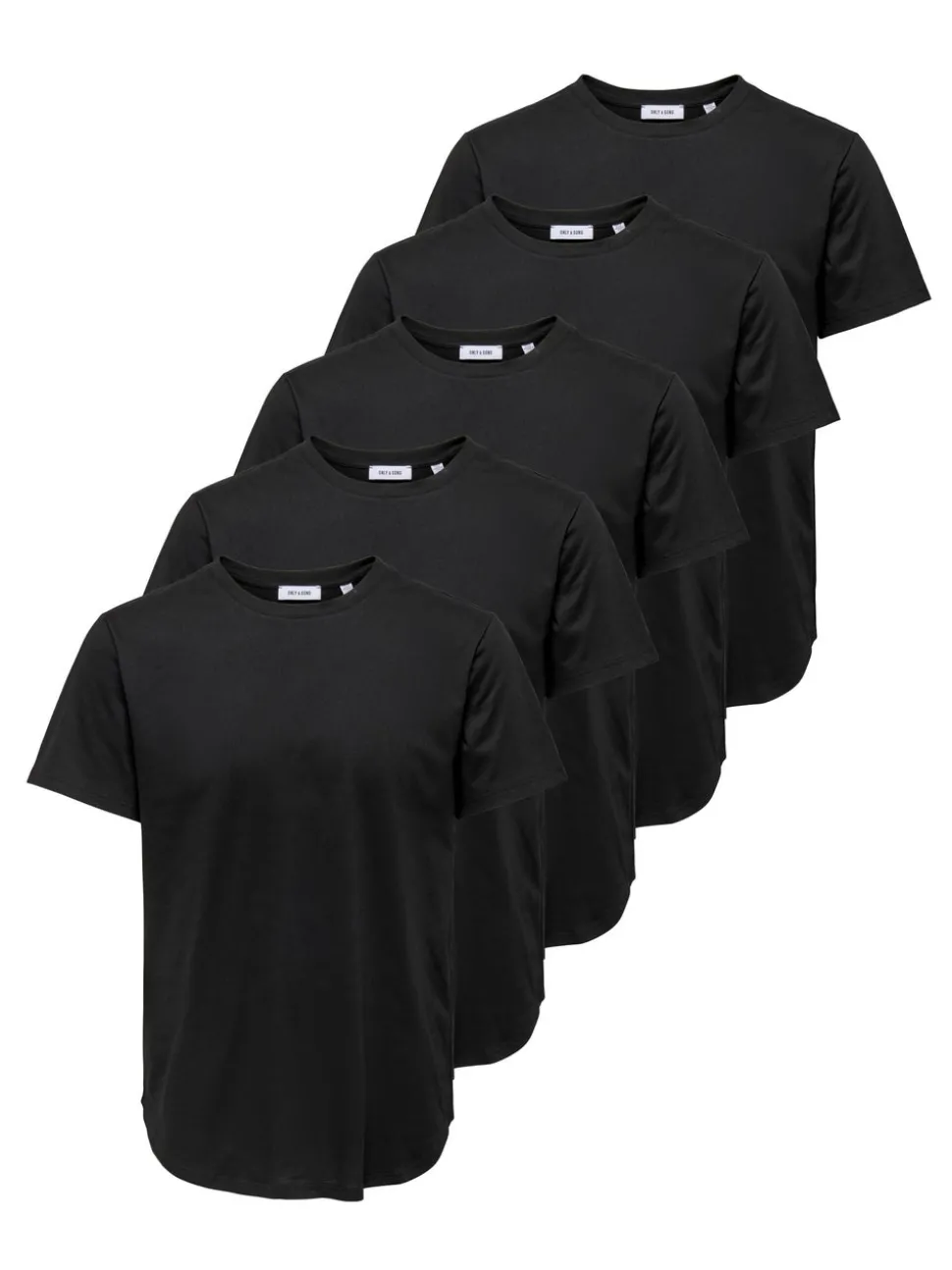 ONSJEFF 5-pack T-skjorte