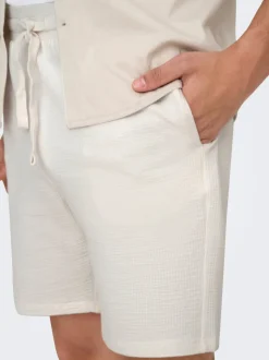 ONSKIAN Middels høy midje Straight Fit Shorts