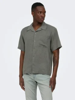 ONSLAURENCE Lin Resort-skjorte