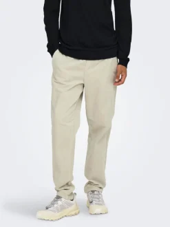 ONSLINUS Cordfløyelsbukser med tapered fit