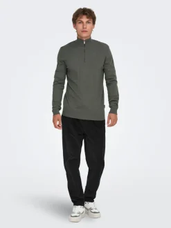 ONSLINUS Cordfløyelsbukser med tapered fit