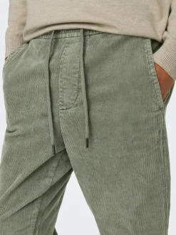 ONSLINUS Cordfløyelsbukser med tapered fit