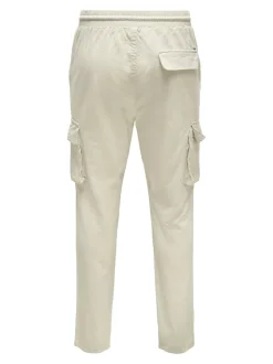ONSLINUS Tapered Fit Lin Cargobukse